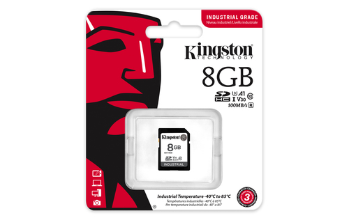 KINGSTON 8GB SDHC Industrial C10 UHS-I