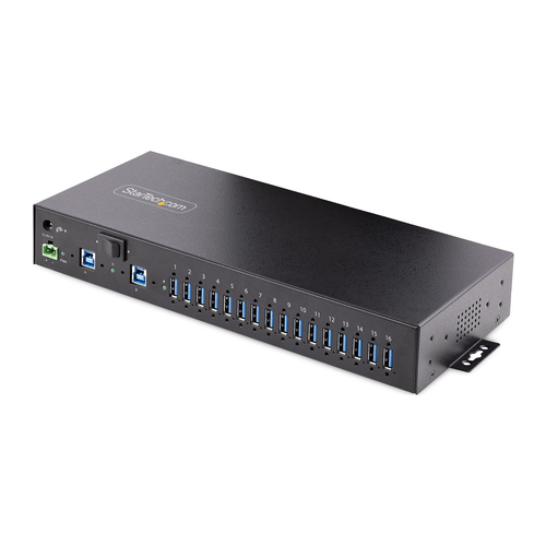 StarTech.com 5G16AINDS-USB-A-HUB хаб-разветвитель USB 3.2 Gen 1 (3.1 Gen 1) Type-B 5000 Мбит/с Черный