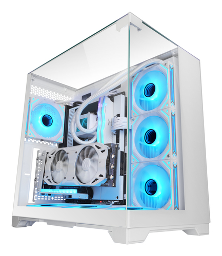Mars Gaming MCVISIONW computer case Midi Tower White – image 3