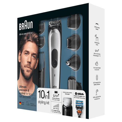 Braun Multigroomer 10-in-1 All-in-one trimmer MGK7020, Beard Trimmer & Hair Clipper, Mini Shaver & Detail Trimmer – image 5
