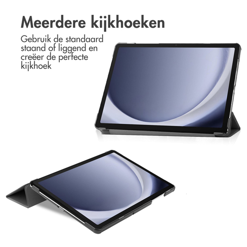 Accezz Trifold Bookcase Samsung Galaxy Tab A9 Plus Tablethoesje Zwart, afbeelding 2