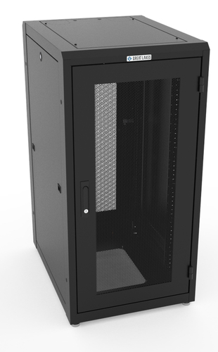 Vertiv GL480E-2432-B-SQM6MS rack cabinet 24U Freestanding rack Black