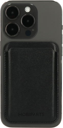 Mobiparts MagSafe Compatible Card Holder Black - Smartphonehoesje