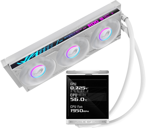 ASUS ROG Strix LC IV 360 ARGB LCD White Edition Процессор Liquid cooling kit 12 cm Белый