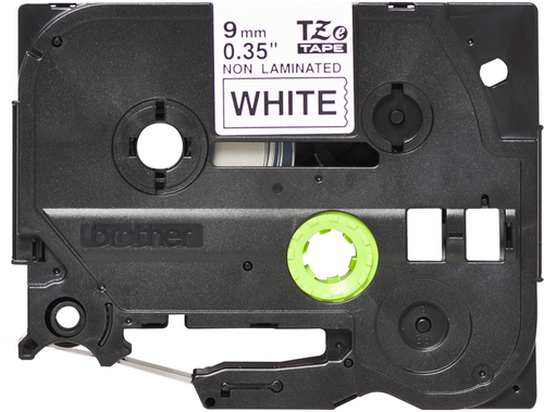 Original Brother P-Touch TZN221 9mm Tape - Black on White - image 2