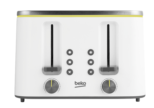 Beko TAM4341W тостер 6 4 ломтик(а) 870 W Белый