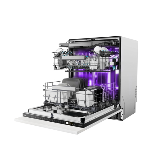 Haier I-Pro Shine Series 6 - Biovitae Collection XS 4A4M4BB-80 Wifi Connected Integrated Full Size Dishwasher - Black Bezel Control Panel - A Rated, Black - image 4