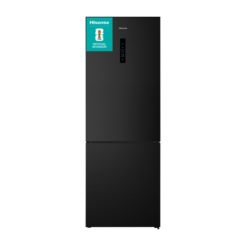 Hisense RB645N4BFE 200cm 60/40 Total No Frost Fridge Freezer - Black / Stainless Steel - E Rated, Black - image 2