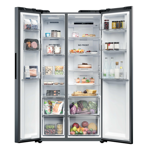 Hoover H-Fridge 700 Maxi HONSQ2T918EXK American-Style Fridge Freezer - Silver/Grey - image 2