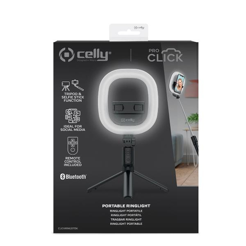 Celly Ring Light Tripod Compact Bluetooth – Foto 4 van 5
