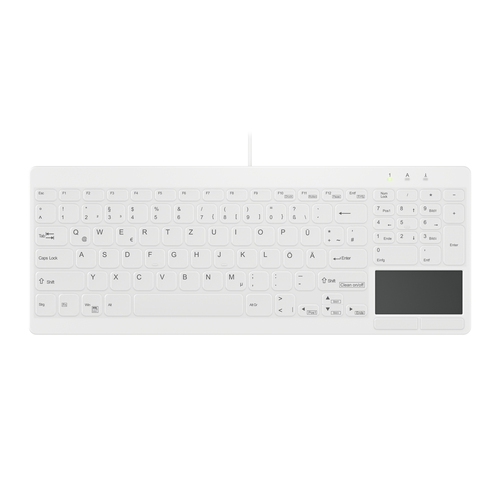 Contour Design Active Key AK-C7412F клавиатура Медицина USB Swiss Белый