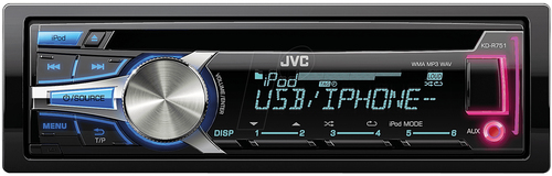 JVC KD-R751E car media receiver Black