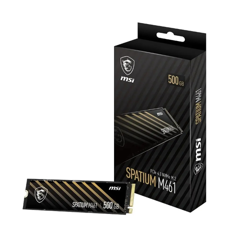 MSI SPATIUM M461 500GB SSD PCIe 4.0 NVMe M.2 PCI Express 4.0 3D NAND