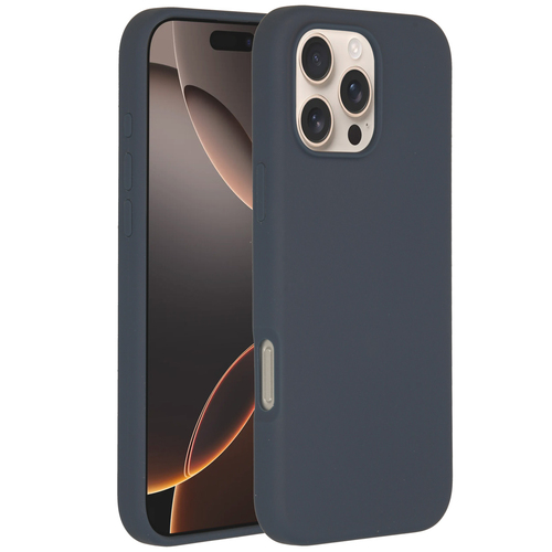 Accezz Liquid Silicone Backcover met MagSafe iPhone 16 Pro Max Telefoonhoesje Blauw