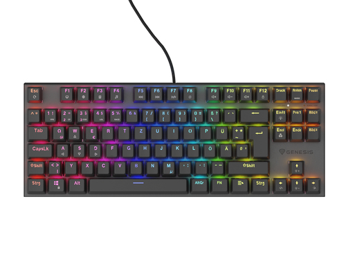 Genesis kabelgeb. Gaming keyboard THOR 303 TKL RGB zwart, afbeelding 4