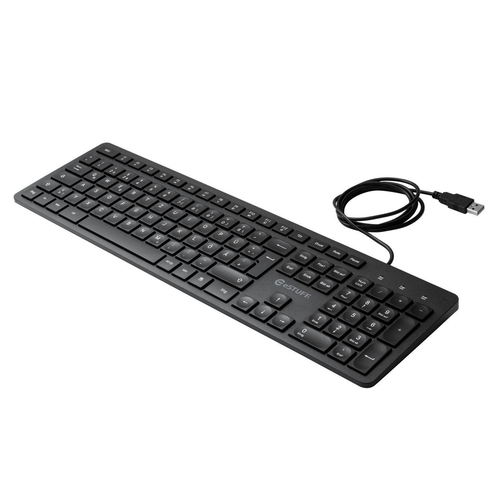 eSTUFF GLB211402 клавиатура Офисная USB QWERTZ Немецкий Черный