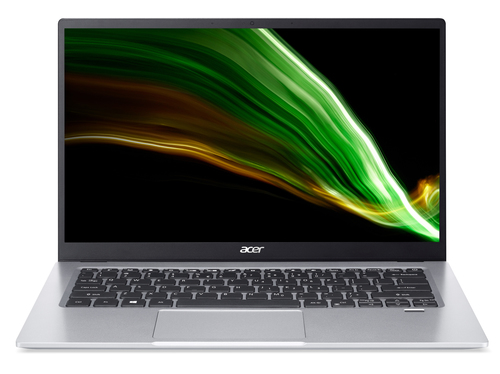 Acer Swift 1 SF114-34-P3WR Intel® Pentium® Silver N6000 Ноутбук 35,6 cm (14") Full HD 8 GB LPDDR4x-SDRAM 256 GB Твердотельный накопитель (SSD) Wi-Fi 6 (802.11ax) Windows 11 Home Серебристый QWERTZ