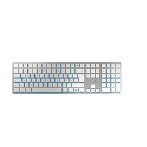 CHERRY KW 9100 SLIM FOR MAC клавиатура Универсальная USB + Bluetooth QWERTZ Немецкий Серебристый