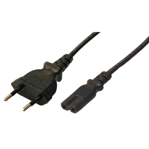 Product image: LogiLink CP092 power cable Black 1.8 m Power plug type C C8 coupler