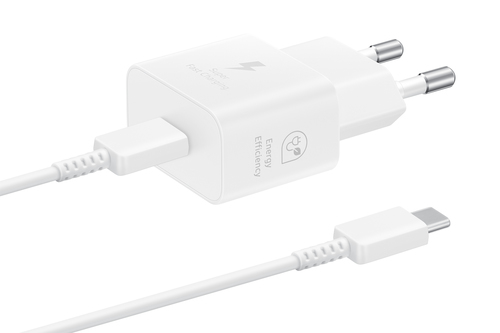 Samsung 25W Power Adapter met USB-C naar USB-C kabel Oplader Wit, afbeelding 7