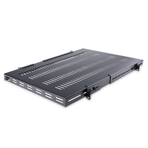 ADJSHELFHDV CHAROLA FIJA 1U 113KG DE RACK  VENTILADA DE PROFUNDIDAD AJUSTABLE