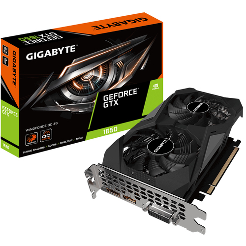 GIGABYTE GV-N1656WF2OC-4GD видеокарта NVIDIA GeForce GTX 1650 4 GB GDDR6