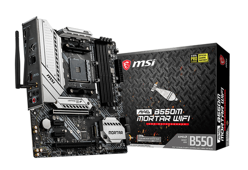 MSI MAG B550M Mortar Wifi AMD B550 Разъем AM4 Микро ATX