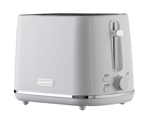 Daewoo Unisex 'Stirling' Series Two Slice Toaster w/ Reheat Defrost & 7 Browning Functions in White White One Size female - image 3