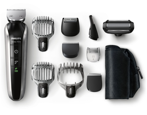 Philips MULTIGROOM Series 7000 QG3396/16 hair trimmers/clipper Black, Silver 18 Lithium-Ion (Li-Ion)