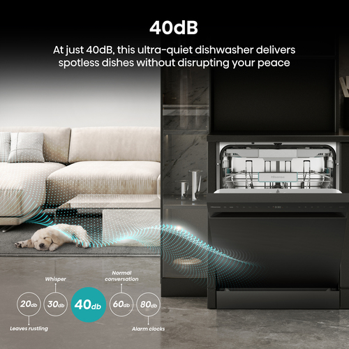 Hisense HS673A90BXUK dishwasher Freestanding 16 place settings – image 9