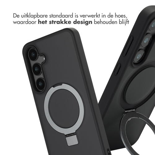 Accezz Ring Stand Backcover met MagSafe Samsung Galaxy S24 Plus - Zwart, afbeelding 6