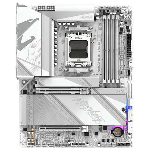 Gigabyte X870 Aorus Elite X3D Ice Amd X870 Atx Socket AM5 Motherboard - White - image 2