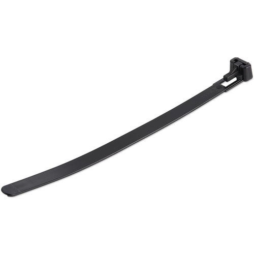 Startech.COM 100 Pack OF 15CM Resealable ZIP Ties - Black, 2 YR