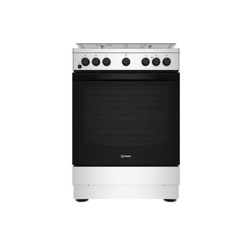 Indesit IS67G4PHX/E/1 Freestanding cooker Electric Gas Black, Stainless steel – image 1