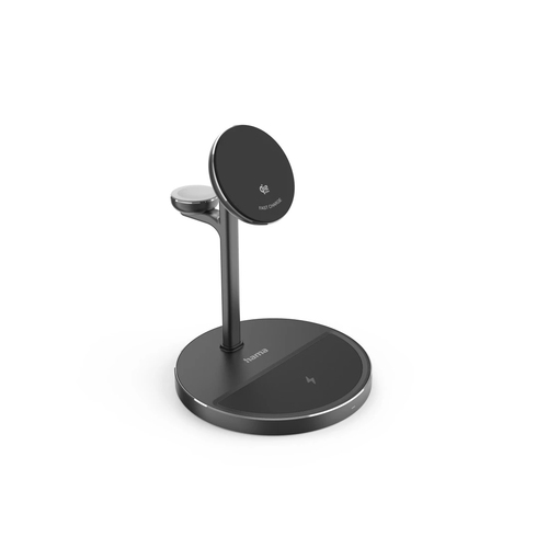 Hama Qi2 Смартфон, Наушники, Умные часы Черный USB Беспроводная зарядка Быстрая зарядка Для помещений