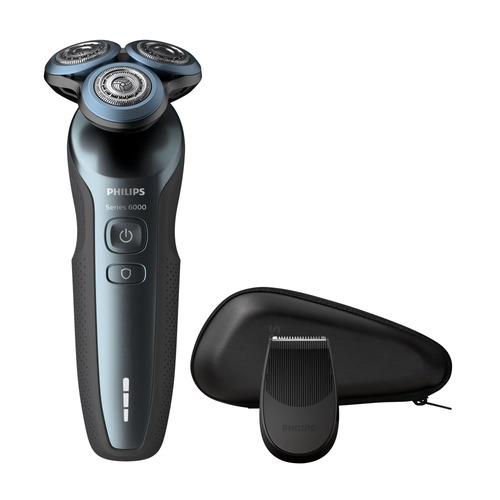 Philips 6000 series S6820/11 men's shaver Rotation shaver Trimmer Blue, Grey