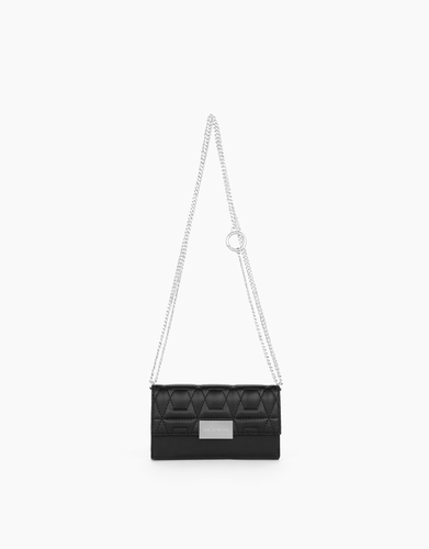iDeal of Sweden Statement Clutch iPhone 11/XR Quilted Black – image 4