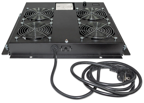 Ventilatorunit, 4 ventilatoren, Dakmontage, Thermostaat, Zwart, afbeelding 2