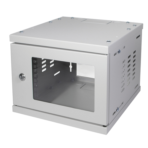 LogiLink W06Z33G rack cabinet 4U Wall mounted rack Grey