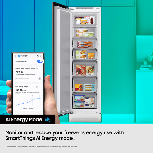 Samsung BRZ22600EWW 177cm High Integrated Upright Freezer Frost Free 5 - image 5