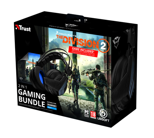 Trust 23366 headphones/headset Wired & Wireless Head-band Gaming Black, Blue – image 6