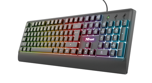 Trust Ziva клавиатура Игровой USB QWERTY Английский Черный
