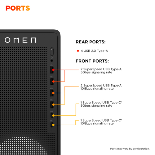 HP Omen 16L TG03-0007na Amd Ryzen 5 8500F 16GB RAM 1TB SSD Rtx 5060 Windows 11 Home Gaming Tower PC - image 3