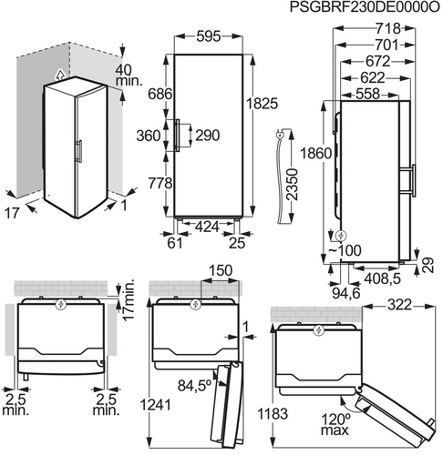 AEG OAG7M281EW Vrieskast Wit, afbeelding 8