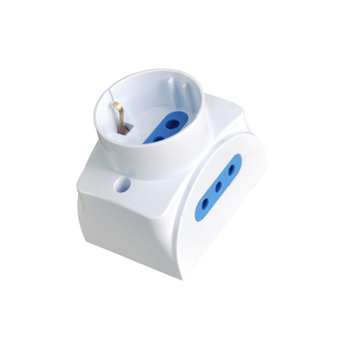 Techly IUPS-PCP-1S2I10A socket-outlet Type L White