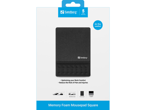 Sandberg Memory Foam Mousepad Square,, afbeelding 2