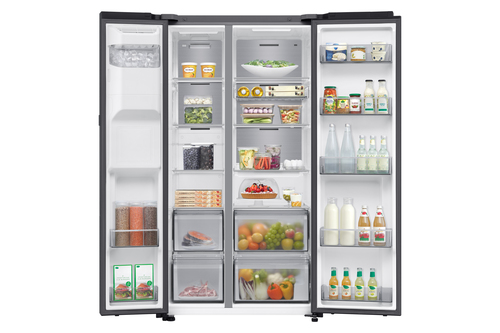 Samsung Series 9 RS90F64EDFEU Black Freestanding Side-By-Side Fridge-Freezer - Plumbed-In Ice & Water - image 2
