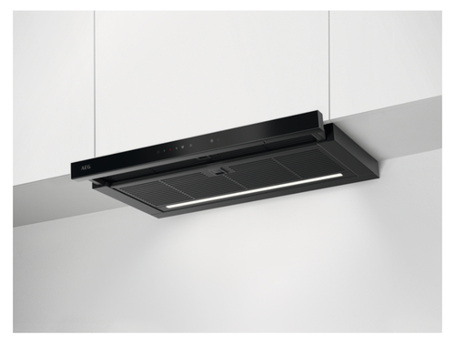AEG GDP866PB Semi built-in (pull out) Black 400 m³/h
