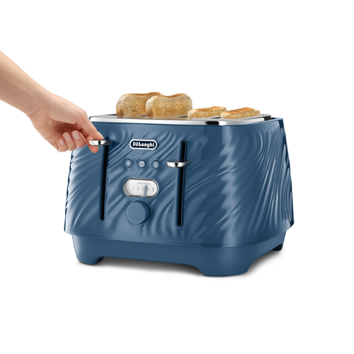 Delonghi Ballerina Seta 4 Slot Toaster Silk Blue - Blue - image 8