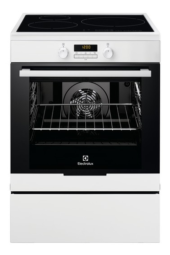 Electrolux EKI6771TOW Freestanding cooker Electric Zone induction hob Black, White